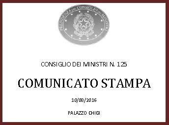 L evoluzione delle Scadenze Il Governo ufficializza il rinvio Il CdM ha stabilito in 4 mesi lo slittamento degli obblighi per cui la prossima data prevista era il 12 Dicembre 2016.