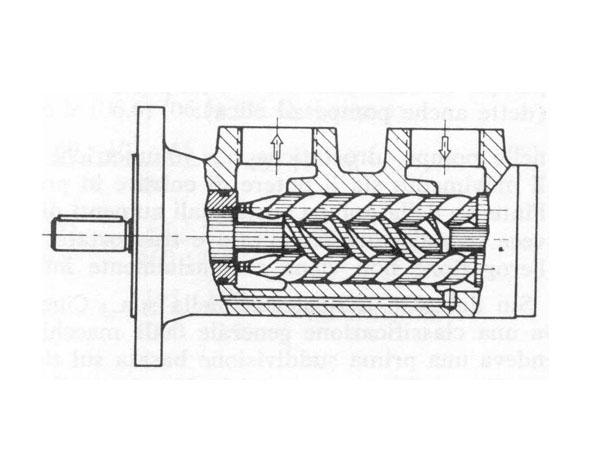 Pompe mono Un rotore a forma elicoidale che ruota in uno