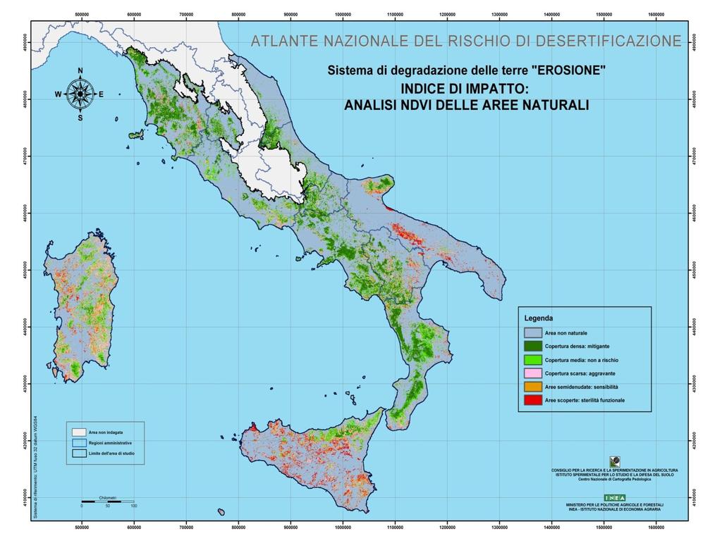 4 Aree a sterilità funzionale: 7% di superfici