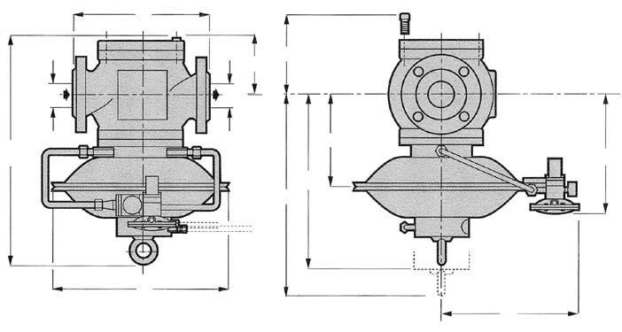 Reval 182 + SB/82 G H DN DN N * VB/93 S S B D D B L * VB/93 M Ingombri e dimensioni in mm Dimensione (mm) ollici S - nsi