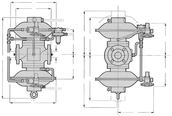 Reval 182 + DB/182 G H DN DN B D S K Ingombri e dimensioni in mm Dimensione (mm) ollici S - nsi 150/N 16 B D G H K 25 1 183 520 100 130 450 610