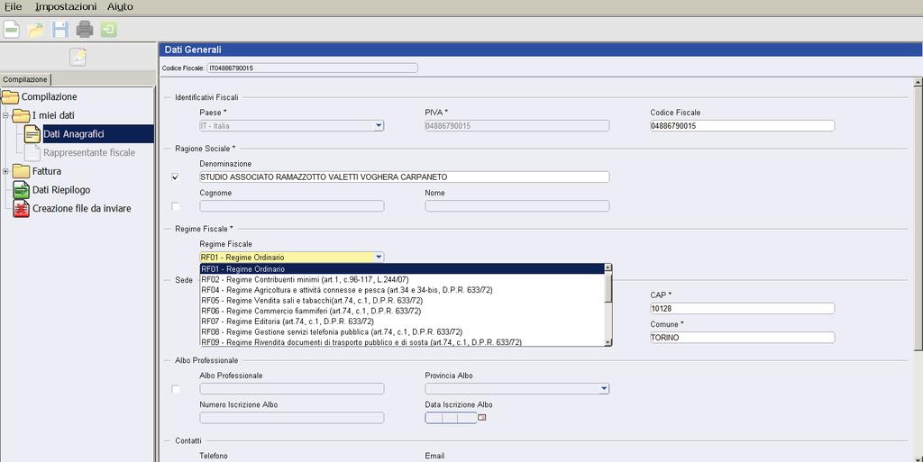 GUIDA ALLA PROCEDURA SOFTWARE PER PREDISPORRE