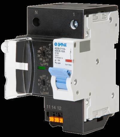 Descrizione Il protettore elettronico di circuito EBU10-T (Electronic Breaker Unit) garantisce una protezione selettiva da sovracorrente nei sistemi con gruppi di continuità (UPS) in AC 230 V.