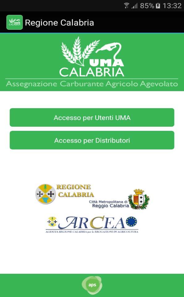 mobile cliccando sull icona UMA Calabria