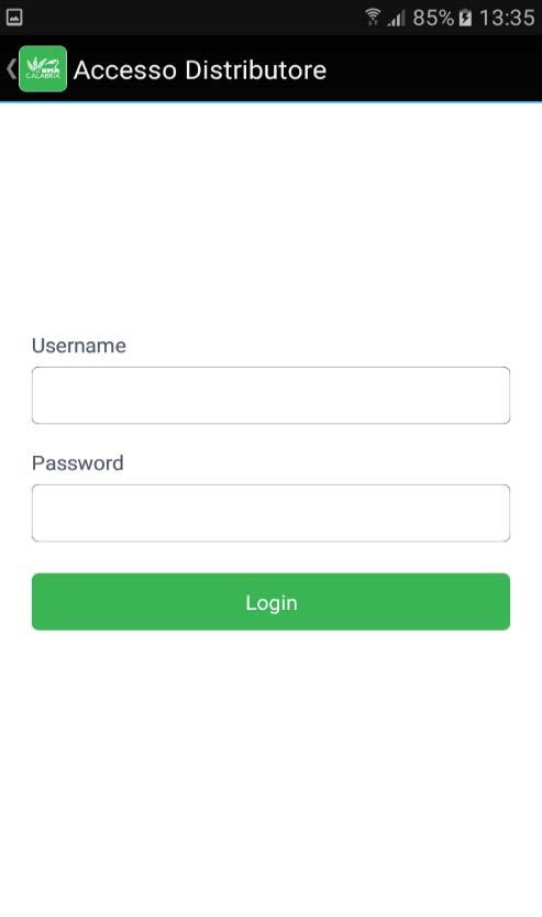 Immettere: - Username - Password