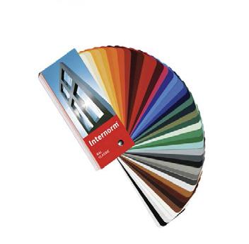 Dotazioni Colori imitazione legno HDS Colori imitazione legno HDH Colori metallizzati Colori look acciaio hirest-colours HDS01 HDH17 grigio chiaro DM01 verde scuro EL01 Look acciaio inox opaco HF916