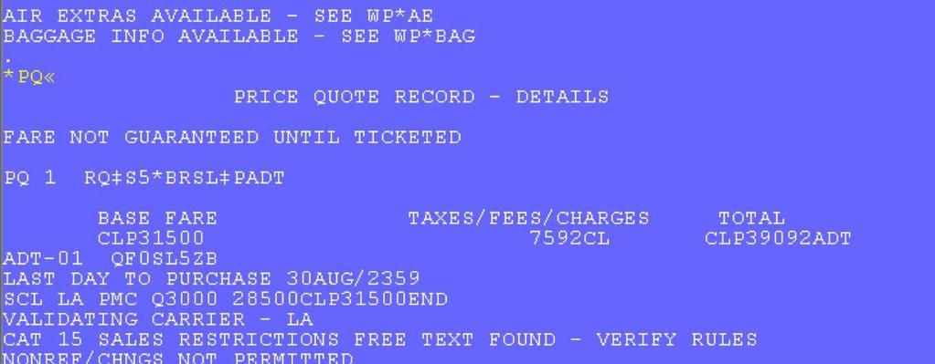 3.3 Preventivo (Price Quote - PQ) W PQ FCA ALA: Si raccomanda, infine che l'agente usi un PQ precedentemente inserito con i Brand. Per l'emissione basta aggiungere PQ alla transazione.