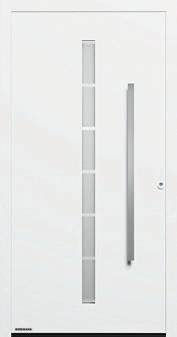 Per chi ama l'eleganza Porte d'ingresso ThermoSafe a 1 battente con manto in alluminio Produzione su misura (L H MET): max.