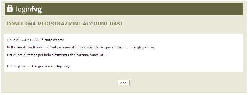 Cliccare sul check di presa atto dell informativa e poi sul pulsante crea account.