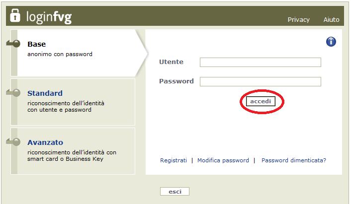 di login, tramite il link modifica password - può essere ricordata impostata nuovamente dalla pagina di login, tramite il link password dimenticata?