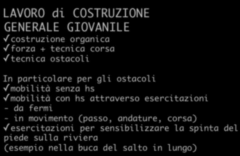 ostacoli In particolare per gli ostacoli mobilità senza hs