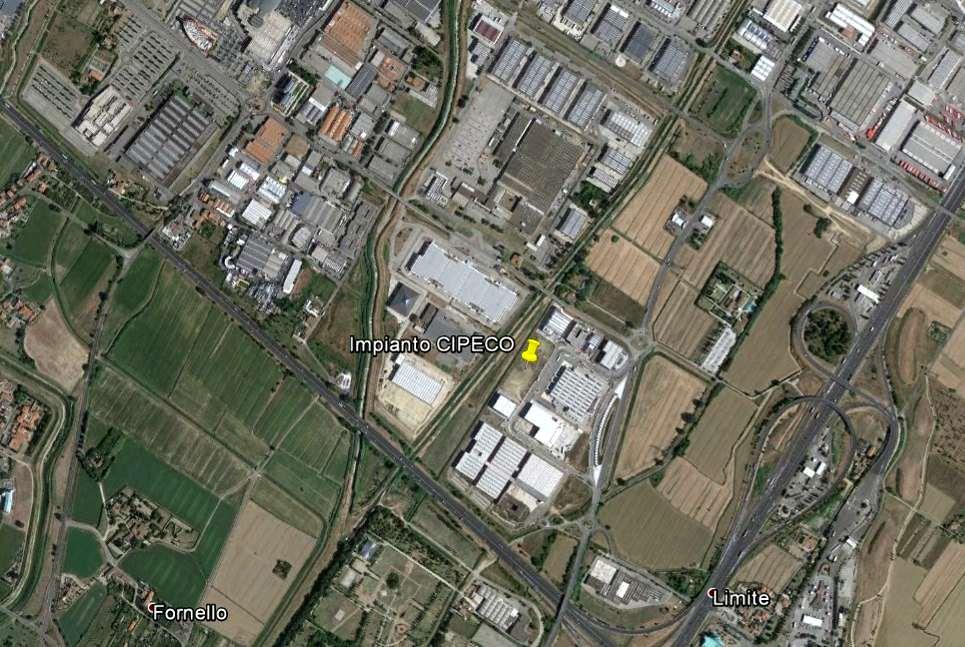 Zona industriale di Capalle (foto aerea google earth) La programmazione di governo del territorio del Piano Strutturale del Comune di Campi Bisenzio colloca l insediamento, con estensione di 12.