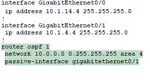inviati da R4 conterranno il router-id 10.1.14.