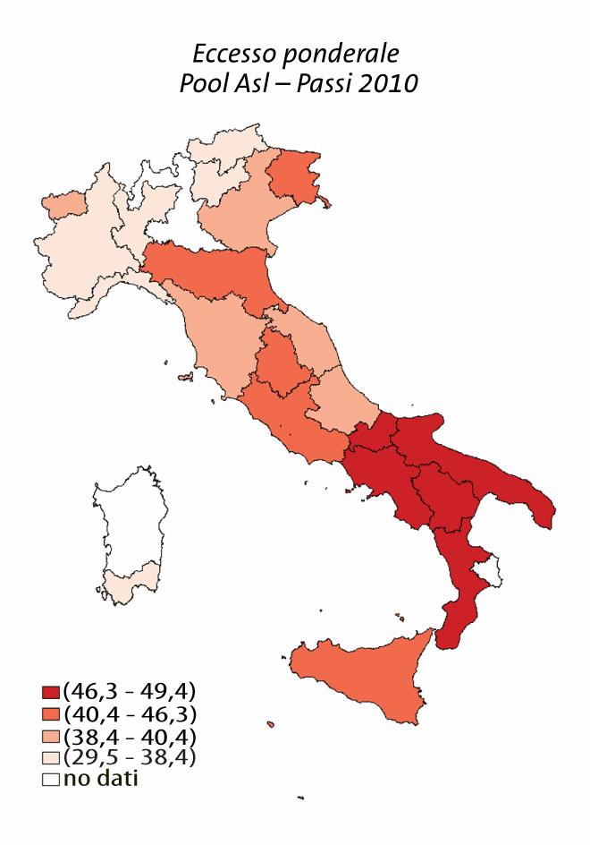 Confronti inter-regionali In Italia nel 2010 il 32% delle