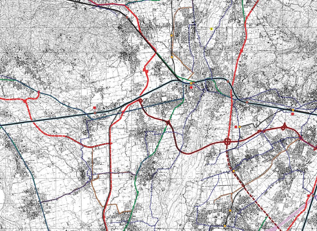 1.2.2 Previsioni a lungo termine Per quanto riguarda le previsioni sulla rete infrastrutturale a scala vasta riguardante il comune di Mapello si riporta di