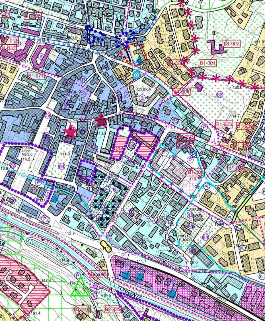 PIANO DEGLI INTERVENTI (VARIANTE TRE) APPROVATO TERRITORIO COMUNALE ESTRATTO PI TAV 13.1.3.C INTERO TERRITORIO COMUNALE 1:5.