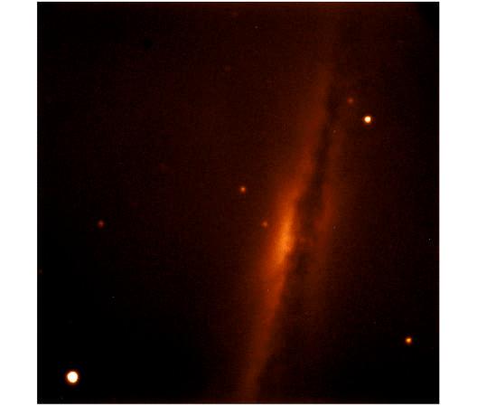 Fig.4 NGC 3628. 60 secondi di posa.