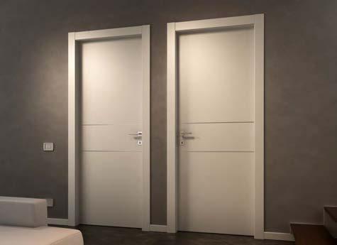 Pore Lacquered RAL 9005 Chestnut, blockboard door New Style Châtaigne Laqué Pore ouvert RAL