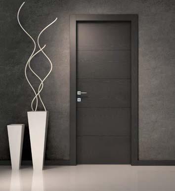 door New Style Laqué RAL 9003 Imbotte New Style Laccato RAL 9003, vetro Mondrian, imbotte New