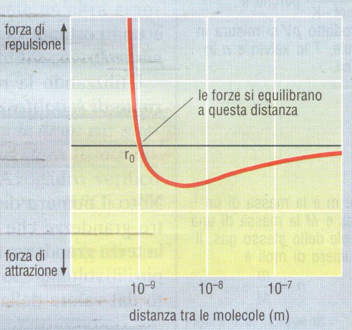 L esistenza e l intensità di tali forze permette un grado di coesione molecolare