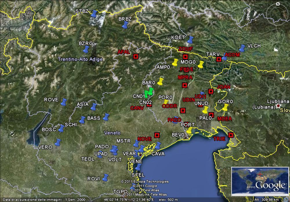 CAMPAGNA GEODETICA 1) Installazione delle stazioni; 2) Processamento dei dati