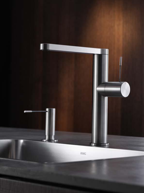 I rubinetti sono tutti dotati di elementi intelligenti come il tubo flessibile highflex che può essere puntato in tutte le direzioni e presenta un doccino facile da usare.