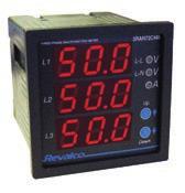 referred to the end scale value - DISPLY 3 display 3 digits red colour. 7 mm height digit - MMETER RNGE Input from 5 to 999 with steps, selectable by a frontal button.