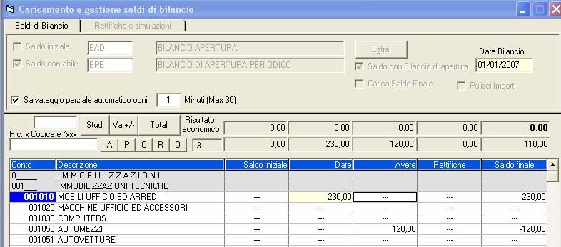 - 8 - Manuale di Aggiornamento E possibile inoltre gestire il salvataggio automatico dei dati nella tabella transitoria ogni periodo di n minuti impostato dall utente in modo tale di tutelarsi di