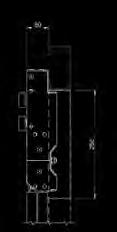 DETTAGLI / DETAILS SCHEMA DI ACCOPPIAMENTO DI UN OPERATORE SU CABINA h 2100 E UNA SOSPENSIONE PER ALTEZZA PORTA h 2000 COUPLING OF OPERATOR ON CAR h 2100 AND LANDING DOOR MECHANISM FOR DOOR HEIGHT h