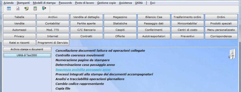 PASSAGGIO ANNO Con le seguenti note vogliamo ricordare la sequenza operativa da seguire per svolgere correttamente le operazioni contabili di fine anno. Attenzione!