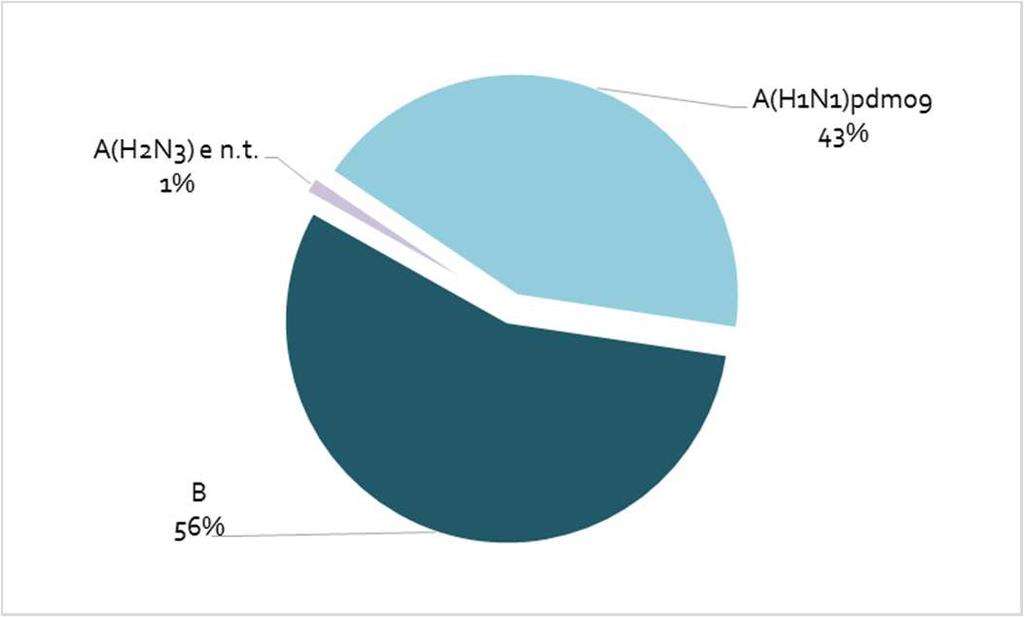 GRAFICO 7 - Tasso di incidenza negli ultrasessantacinquenni nelle ultime 4 stagioni influenzali.