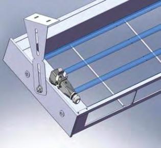 La unità della Jimco KPC con le luci UV-C sono situate dietro i filtri è reagiscono con l ossigeno nell aria di estrazione per produrre l ozono.