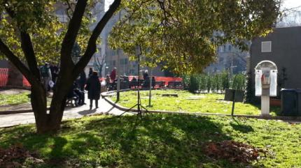 Piazza Bologna (Roma) Sito bare: strada, fronte PT Sito green: area con alberi, parco al centro della piazza Distanza OPCs : 3 m circa (concentrazioni in mgm -3 ) Concentrazioni medie di PM