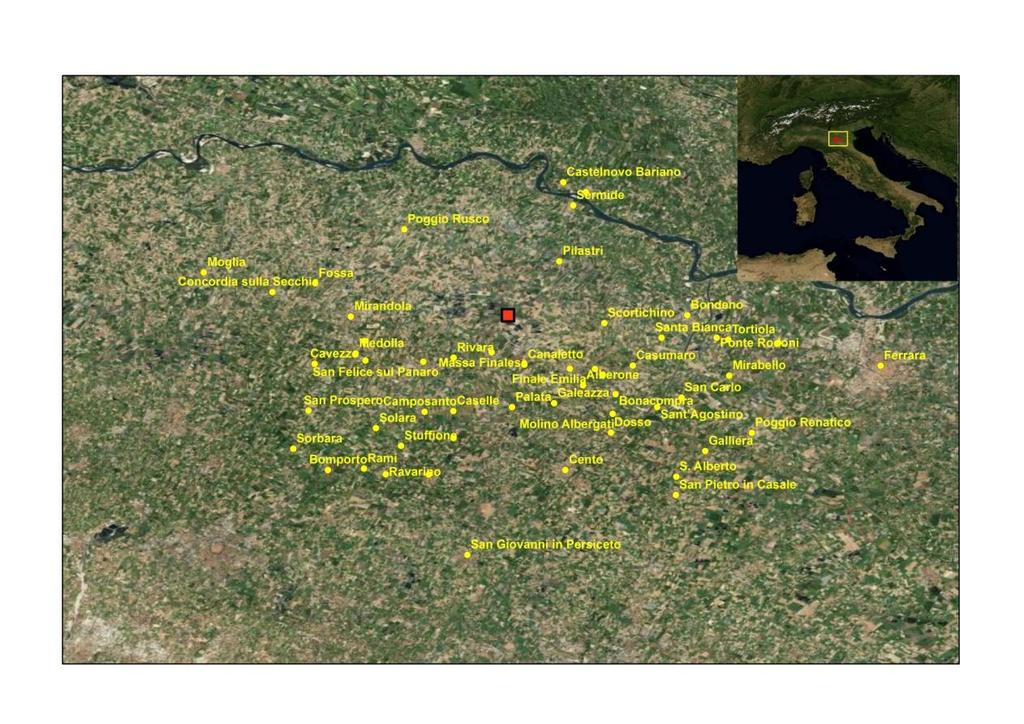 Il terremoto è stato localizzato dalla Rete Sismica Nazionale dell'ingv nel punto di coordinate 44.89 N, 11.23 E ad una profondità ipocentrale stimata intorno a 6 km.