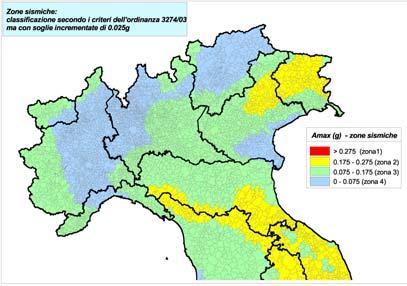 valori di a g intermedi e intervallati da valori non minori di 0,025 g. (Ipotesi NON PIÙ considerata nella PROPOSTA del 27.07.