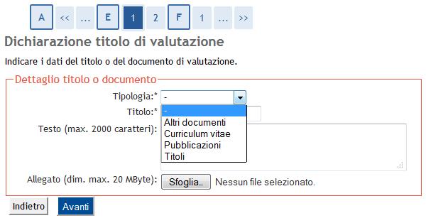 13 Fig. 15 Opzione per allegati Scegliendo Sì e cliccando otterrai la seguente schermata (Fig. 16): Fig.