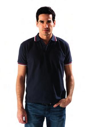 Maglieria 302 04AB Polo Hard Rock Realizzata in 97% cotone pettinato 3% spandex, peso 200 gr/mq, effetto elasticizzato.