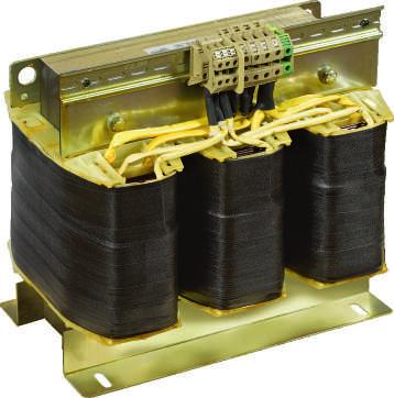rigidità 4,2 KV/1 morsetti o barre pplicazione: Trasformatori trifase marcati UL-S indicati per qualsiasi uso industriale.