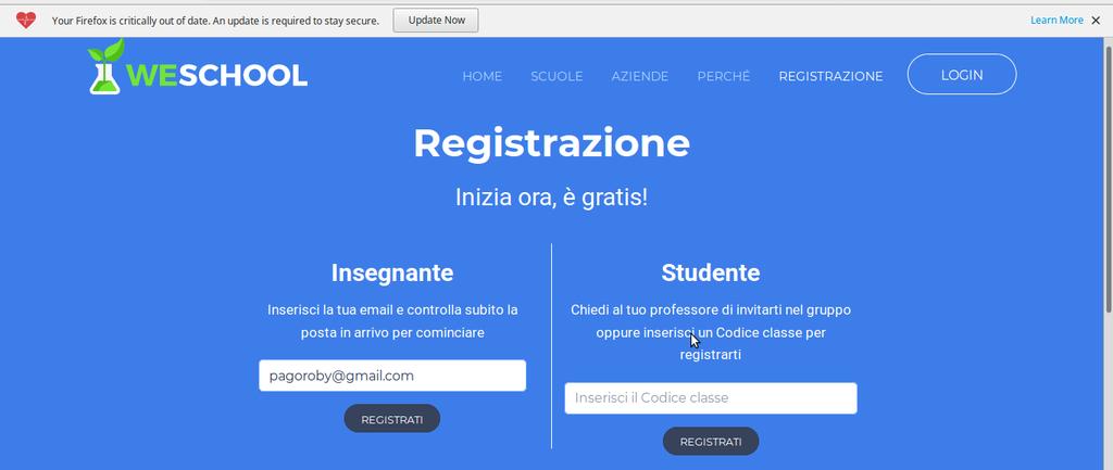 WESCHOOL Un modo rapido per comunicare con tutti gli utenti del gruppo. Si possono anche allegare tantissimi tipi di risorse.