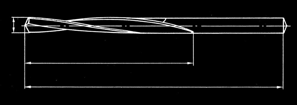 PUNTE ELICOIDALI CILINDRICHE DIN 338 STRAIGHT SHANK TWIST DRILL BITS DIN 338 PUNTE ELICOIDALI CILINDRICHE / STRAIGHT SHANK TWIST DRILL BITS ART. 01.07 HSCo esecuzione molata DIN 338. Serie corta.