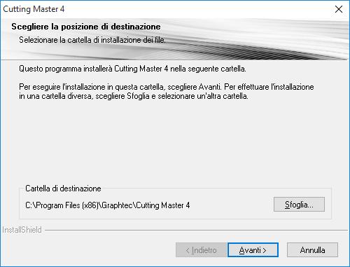 2. Impostazione di Cutting Master4 2.