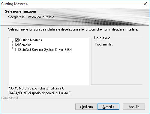 Inserire il "USER GUIDE & SOFTWARE DVD" allegato al prodotto nel lettore DVD del computer. Cliccare sul bottone [Setup Cutting Master 4] nella schermata di "Start".