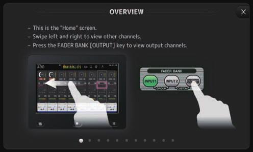 Barra degli strumenti Schermata HELP Visualizza le informazioni sul funzionamento della console.