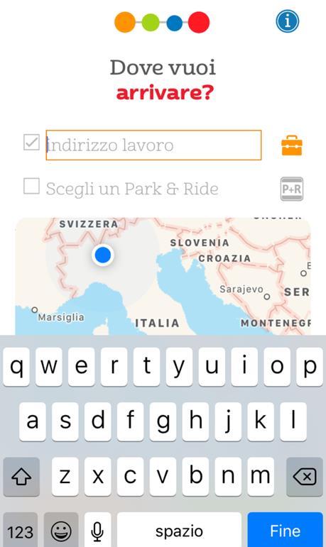 Inserisci l indirizzo del tuo luogo di lavoro così da poter condividere i viaggi con i tuoi colleghi.