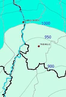 Il dislivello altitudinale del territorio è compreso tra la quota massima di 143,5 m e la minima di 124,5 m. In figura 3.