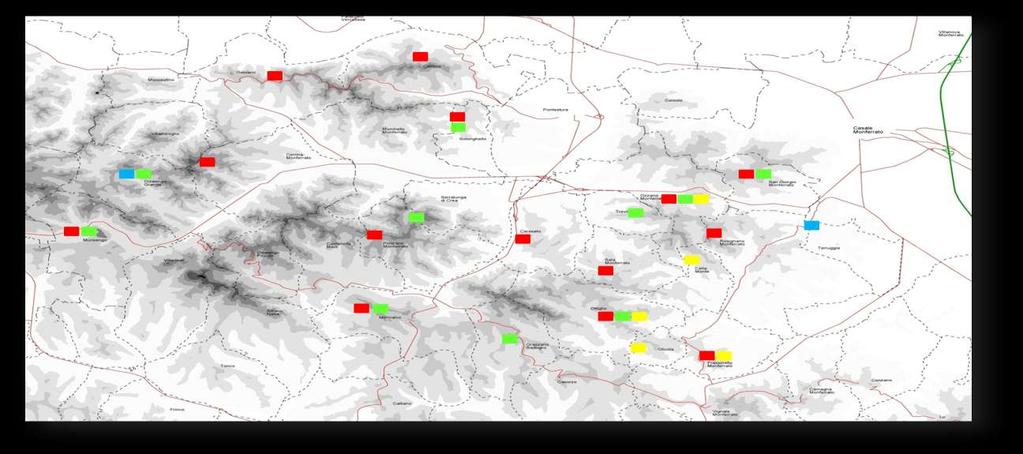 CONFIGURAZIONE FISICA Fattori antropici Uso del suolo Seminativo Bosco Vigneti e frutteti Urbanizzato Reti Acquedotti