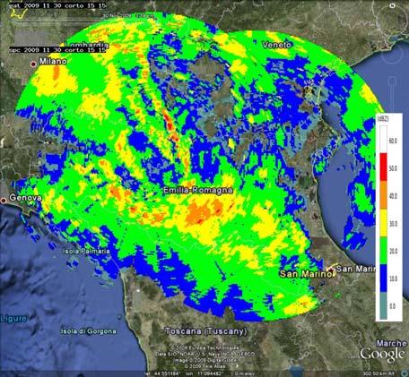 (in basso a sinistra) e alle 19:30 UTC (in basso a destra).