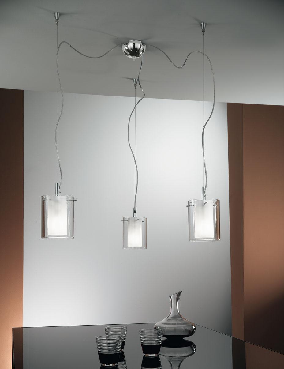 RANGE OF PENDANT, WALL AND FLOOR LAMPS WITH HEAT RESISTANT GLASS DIFFUSERS.