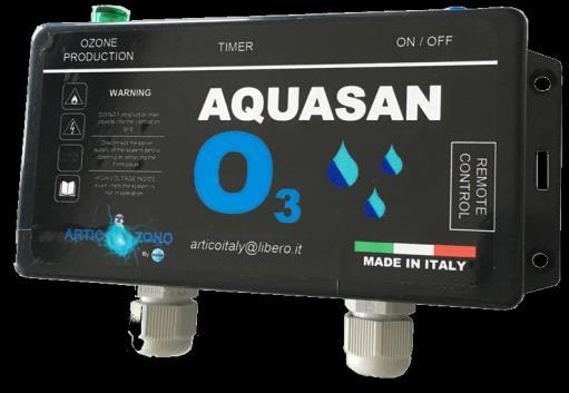 INFORMAZIONI TECNICHE AQUASAN O3 è un mini ozonizzatore per il trattamento dell acqua di acquari per il mantenimento di pesci e crostacei. Fig.