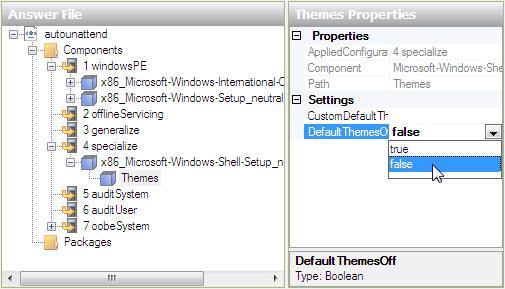 Passo 11 Nel riquadro "Immagine di Windows", individuare ed espandere il componente Microsoft-Windows- Shell-Setup > tasto destro del mouse su